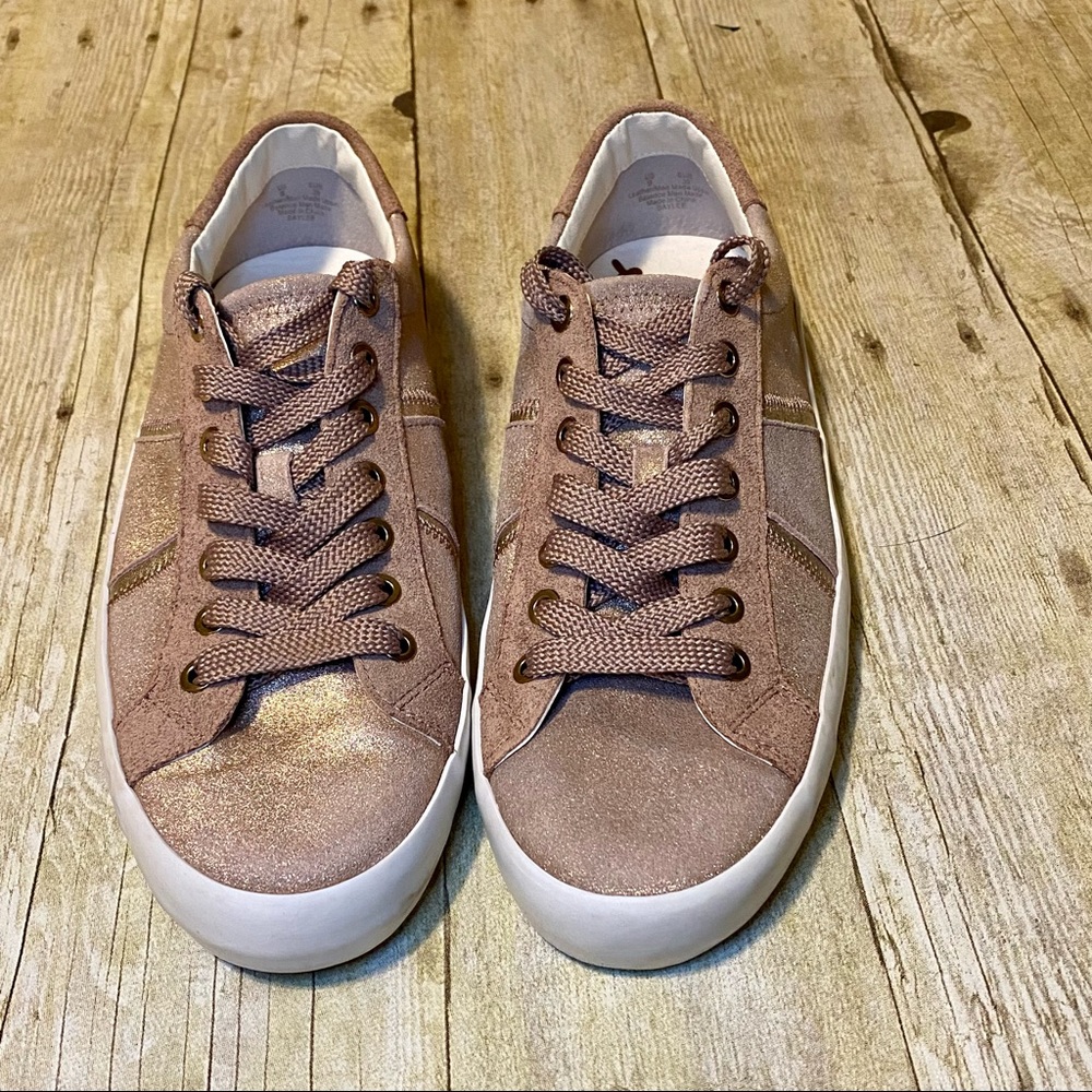 Sam Edelman Baylee Pink Glitter Sneakers - Size 9